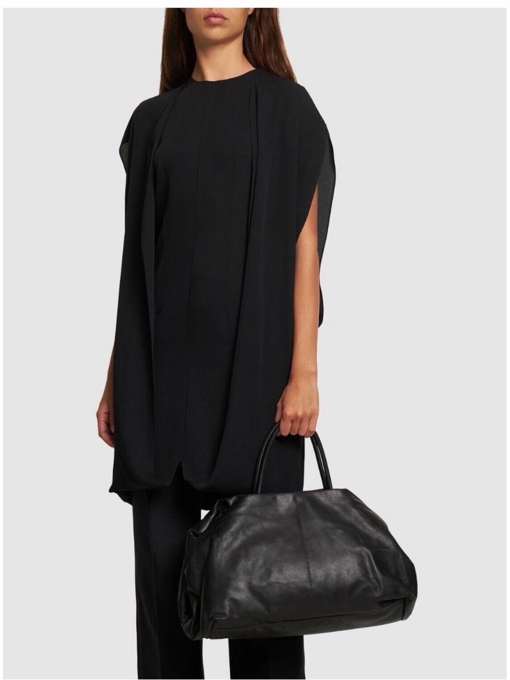The Row Elio Bourse Black Leather bag, Mint condition